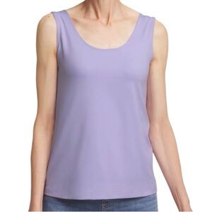 Liz Baker Light Purple Tank Top Women’s 24W Sleeveless Flowy Office Career
